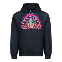 Navy valentine's day rainbow gnome olivia Urban Hoodie - OliviaCreatesArt