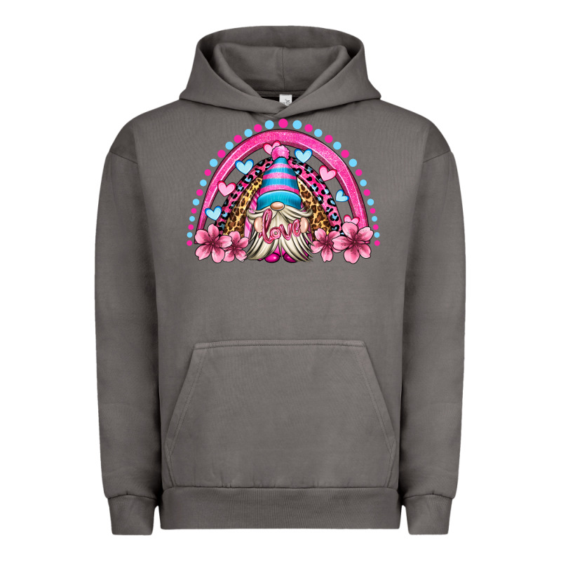 Valentine's Day Rainbow Gnome Olivia Urban Hoodie by OliviaCreatesArt | Teevron