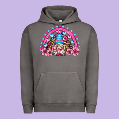 Valentine's Day Rainbow Gnome Olivia Urban Hoodie Designed By Oliviacreatesart