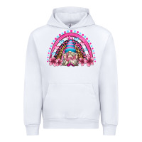 White valentine's day rainbow gnome olivia Urban Hoodie - OliviaCreatesArt