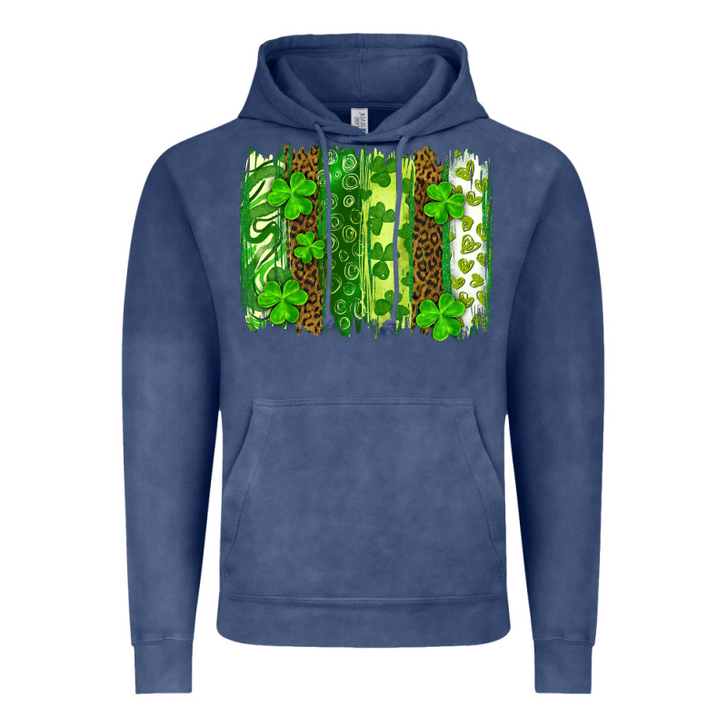 St Patricks Day Brush Stroke Vintage Hoodie by RanaPortraitStore | Teevron