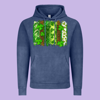 St Patricks Day Brush Stroke Vintage Hoodie Designed By Ranaportraitstore