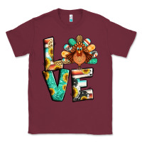Burgundy love thanksgiving Classic Tee - Jasminsmagicworld