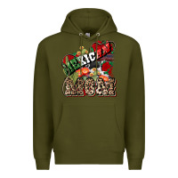 Army Green Mexican Mom Premium Hoodie - NancyCooperArtShop
