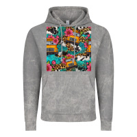 Cloud Rock western school bus seamless pattern Vintage Hoodie - BundleAndBundleShop