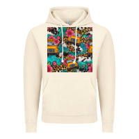 Vintage Artic western school bus seamless pattern Vintage Hoodie - BundleAndBundleShop
