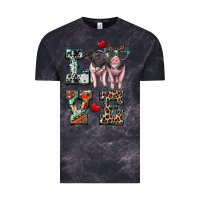 Cloud Black love baby pigs Vintage Tee - Artiststas