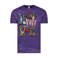 Cloud Purple love baby pigs Vintage Tee - Artiststas