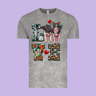 Love Baby Pigs Vintage Tee Designed By Artiststas
