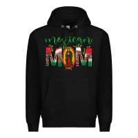 Black mexican mom our lady of guadalupe leopard Premium Hoodie - JahusDesignShop