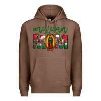 Chestnut mexican mom our lady of guadalupe leopard Premium Hoodie - JahusDesignShop