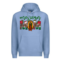 Colony Blue mexican mom our lady of guadalupe leopard Premium Hoodie - JahusDesignShop