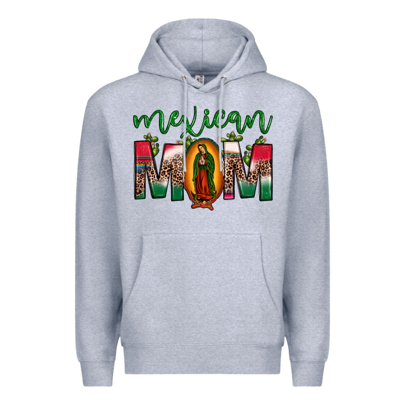 Mexican Mom Our Lady Of Guadalupe Leopard Premium Hoodie by JahusDesignShop | Teevron