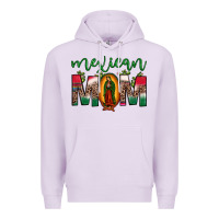 Lilac mexican mom our lady of guadalupe leopard Premium Hoodie - JahusDesignShop
