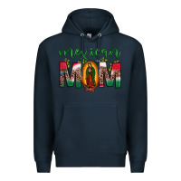 Navy mexican mom our lady of guadalupe leopard Premium Hoodie - JahusDesignShop