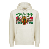 Oatmeal Heather mexican mom our lady of guadalupe leopard Premium Hoodie - JahusDesignShop