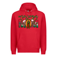 Red mexican mom our lady of guadalupe leopard Premium Hoodie - JahusDesignShop
