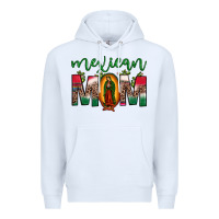 White mexican mom our lady of guadalupe leopard Premium Hoodie - JahusDesignShop