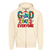 Lgbtq+ God Loves Everyone Zipper Hoodie | Teevron
