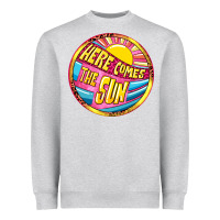 Heather Grey Here comes the sun Heavyweight Sweatshirt - NancyCooperArtShop