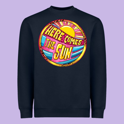 Here Comes The Sun Heavyweight Sweatshirt Designed By Nancycooperartshop