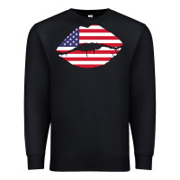 Black American lip Premium Sweatshirt - Bettercallsaul