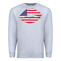 Heather Grey American lip Premium Sweatshirt - Bettercallsaul