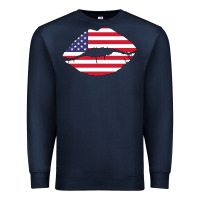 Navy American lip Premium Sweatshirt - Bettercallsaul