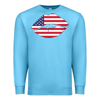 Ocean Blue American lip Premium Sweatshirt - Bettercallsaul