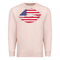 Pale Pink American lip Premium Sweatshirt - Bettercallsaul