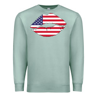 Seafoam American lip Premium Sweatshirt - Bettercallsaul