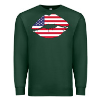 Sports Green American lip Premium Sweatshirt - Bettercallsaul