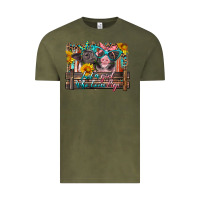 Vintage Olive just a girl who loves pigs Vintage Tee - Artiststas