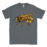 Charcoal Heather Bee Side Classic Tee - LillyAllenDesigns