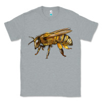 Heather Grey Bee Side Classic Tee - LillyAllenDesigns