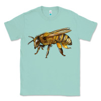 Seafoam Bee Side Classic Tee - LillyAllenDesigns