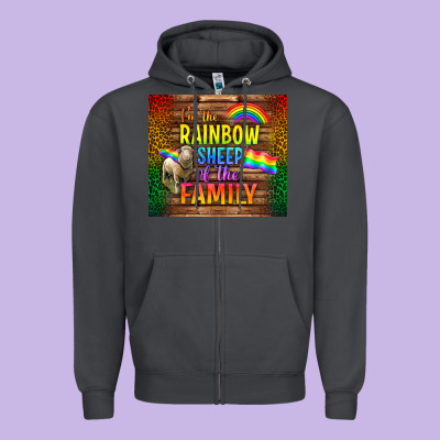 I'm The Rainbow Sheep Of The Family Tumbler Zipper Hoodie Designed By Bundleandbundleshop