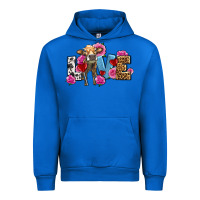Cobalt love with cow olivia Urban Hoodie - OliviaCreatesArt