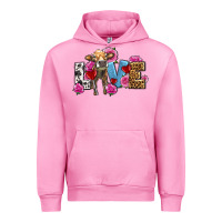 Fuchsia Pink love with cow olivia Urban Hoodie - OliviaCreatesArt