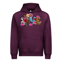 Mauve Wine love with cow olivia Urban Hoodie - OliviaCreatesArt
