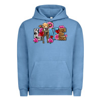 Pigment Pebble Blue love with cow olivia Urban Hoodie - OliviaCreatesArt