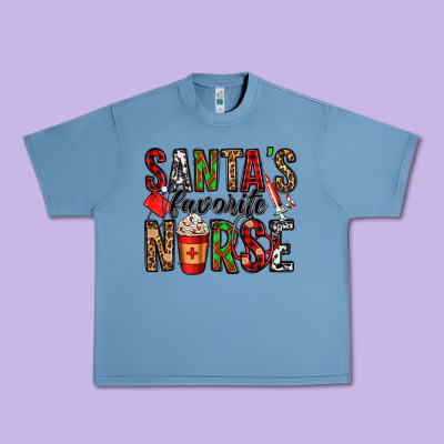 Santa's Favorite Nurse Urban Heavy Tee Designed By Jasminsmagicworld