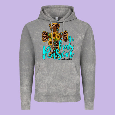 He Has Risen Vintage Hoodie Designed By Jahusdesignshop