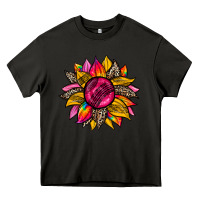 Asphalt race  sunflower Heavy Core Tee - Zillion Design Studio