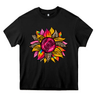 Black race  sunflower Heavy Core Tee - Zillion Design Studio