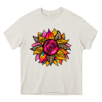 Cream race  sunflower Heavy Core Tee - Zillion Design Studio