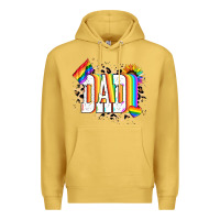 Antique Gold Dad Pride Premium Hoodie - NancyCooperArtShop