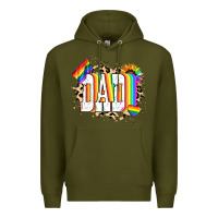 Army Green Dad Pride Premium Hoodie - NancyCooperArtShop
