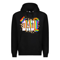 Black Dad Pride Premium Hoodie - NancyCooperArtShop