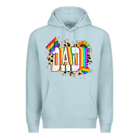 Blue Mist Dad Pride Premium Hoodie - NancyCooperArtShop